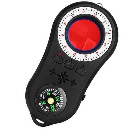 Détecteur antiespion Mini Détecteur de caméra DÉTECTEUR AUDIO BOGUE SPY Finder avec Compas