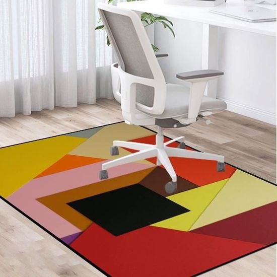 Rond 110 cm | Tapis protège Sol Chaise Bureau | Tapis Protecteur de Sol pour fauteuils
