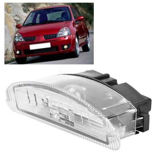 Éclairage de la plaque d'immatriculation 7700410754 Lampe de plaque d'immatriculation pour Renault Clio II 1998-2005 HB007