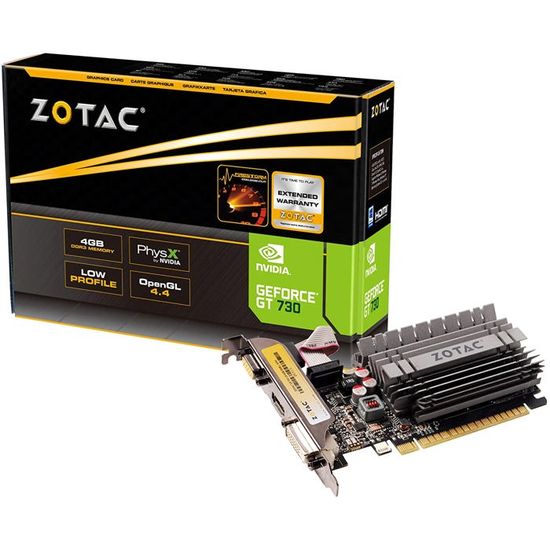 Carte Graphique ZOTAC GeForce GT 730 4GB Zone Edition