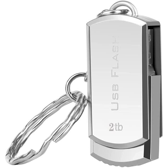 Clé USB 3.0 étanche 2000 Go avec porteclés pour PC-ordinateur portable-stockage de données externes (2 To) 227