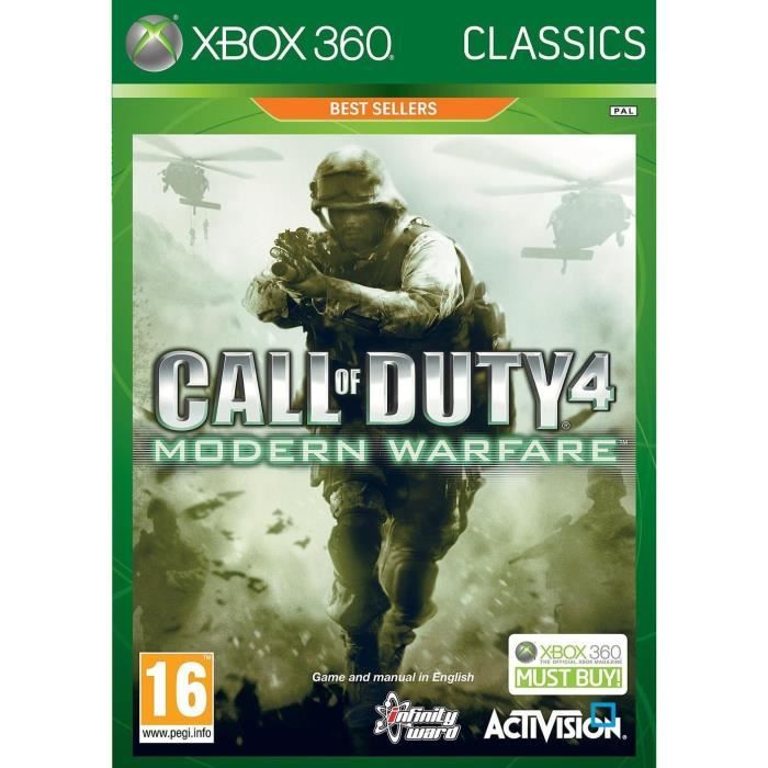 Activision Call Of Duty 4 Modern Warfare Jeu Xbox 3
