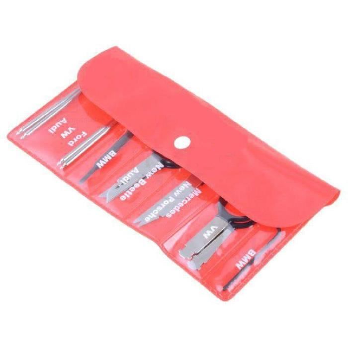 Kit de cle Extraction autoradio Audi BMW Ford Mercedes Porsche Skoda VW