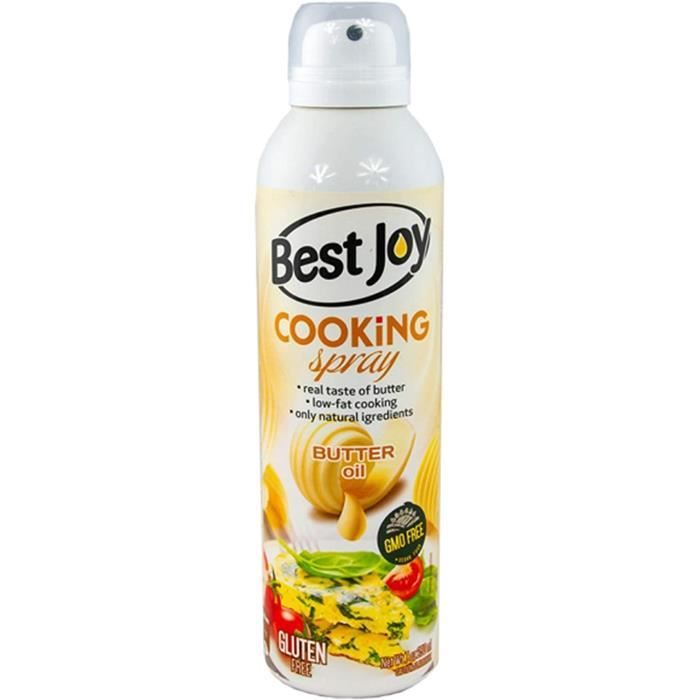 Best Joy Cooking Spray Butter Oil Paquet de 1 x 250ml Huile de Beurre Huile De Colza Huile D'Olive Extra Vierge Huile Pour Cuisson e