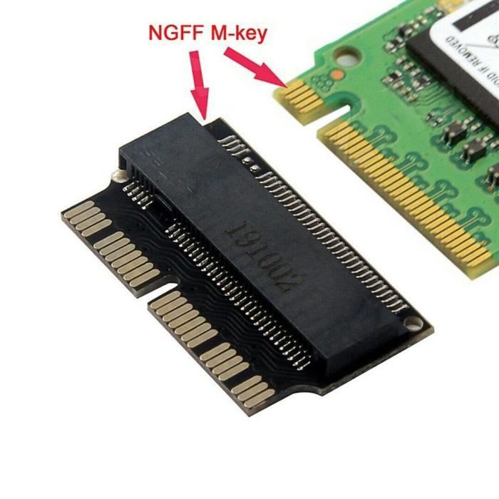 Pour Macbook-Air 2013 2014 2015 NVMe PCIe M.2 clé SSD carte adaptateur d'extension ke071