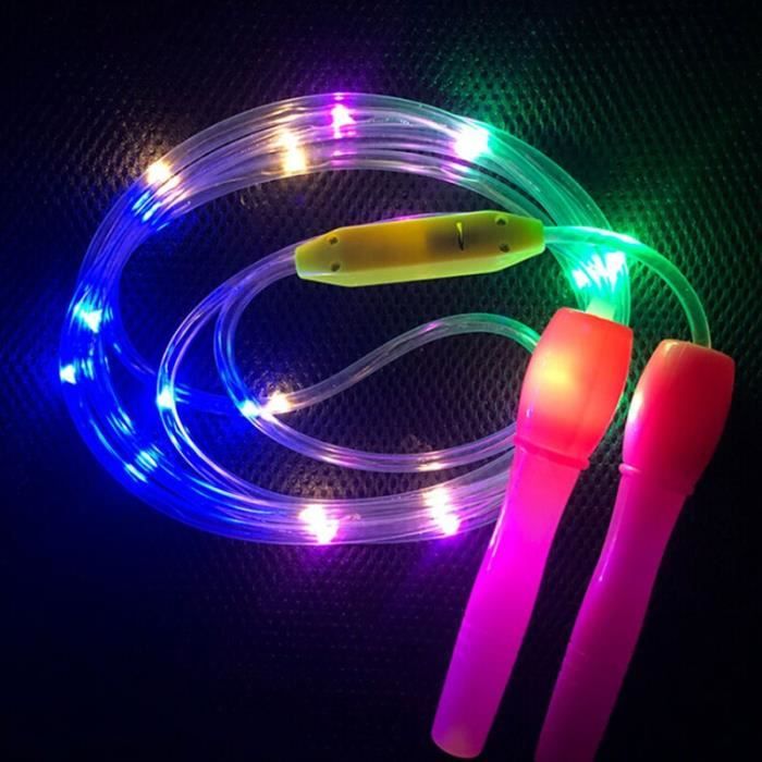 Éclairer les cordes à sauter Led sauter couleur aléatoire enfants enfants unique corps lumineux exercice F - HSJSTSA10786