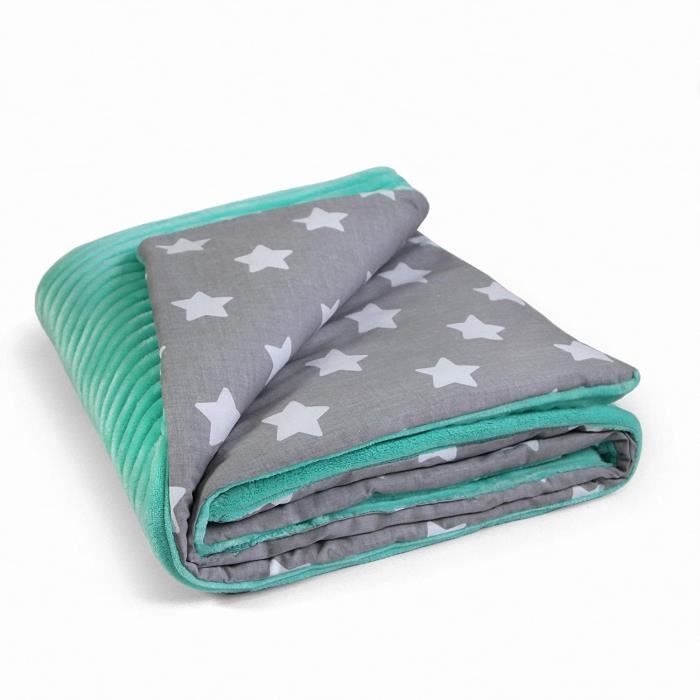 Couverture Bébé 75 cm X 100 cm Couverture Enfant en Bas Age Unisexe Couverture Coton Doux Minky Conçue en Europe Taille Unique (Me