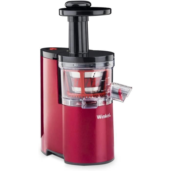 Winkel Extracteur de Jus de fruit et légumes vertical compacte 0,5L SX24 Centrifugeuse Sans BPA, Silencieux, Technologie pression do