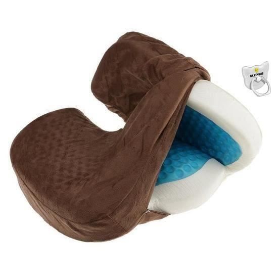 REMYCOO® Seat Cushion Coussin orthopédique pour une soulagement immédiat des douleurs dorsales et des douleurs liées au coccyx