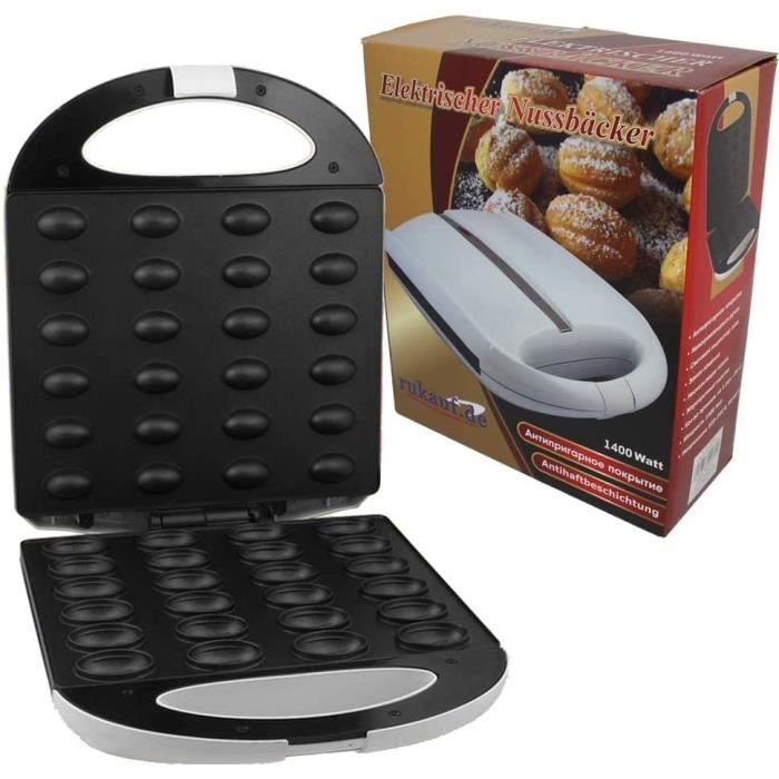 Appareil à plaque chauffante pour 24 biscuit en forme de noix/Gaufrier
