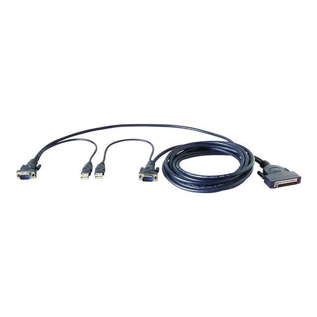 BELKIN câble KVM OmniView Dual-Port VGA & USB 1.8m
