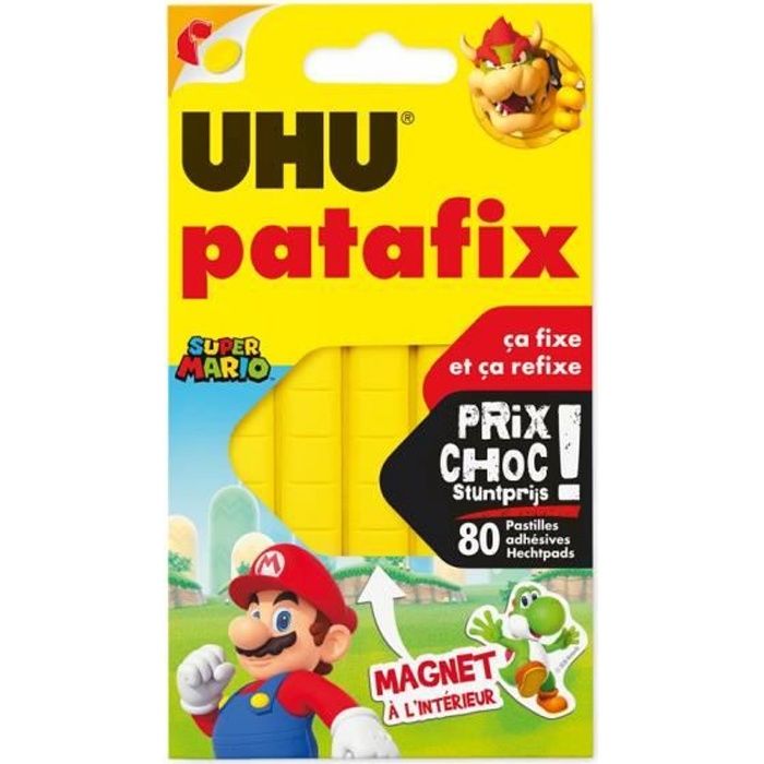 UHU Patafix Jaune 80 Pastilles PRIX CHOC RDC