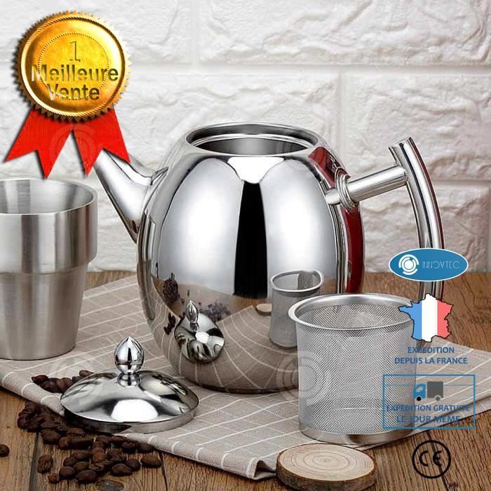 I® TD® Bouilloire Electrique en Acier Inoxydable avec Theier