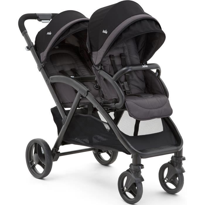 Joie Poussette Double Evalite Duo - Two Tone Black