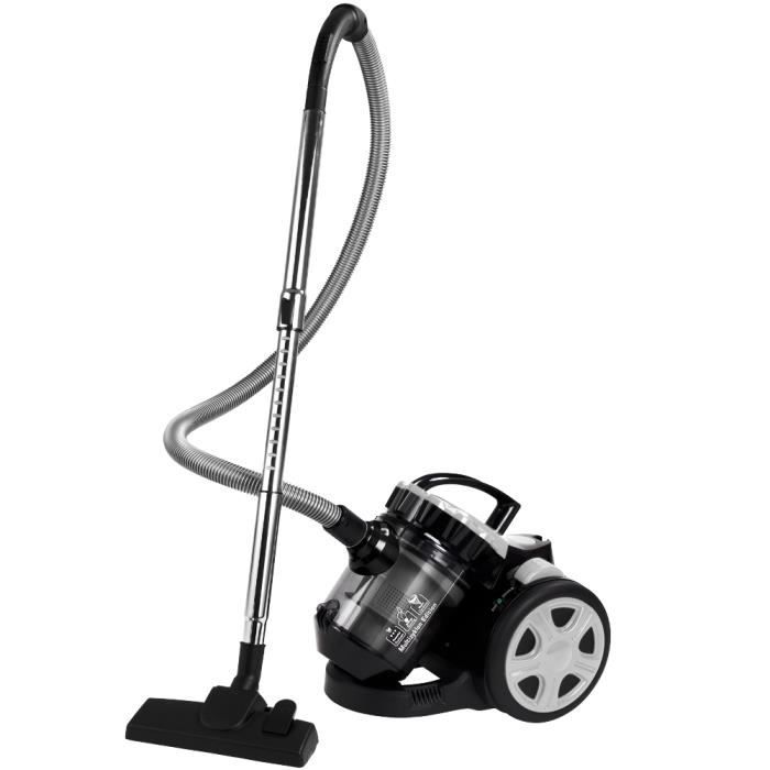 Aspirateur sans sac argent max. 900 Watt - ECO Power - Multicyclone Brosse 2 en 1