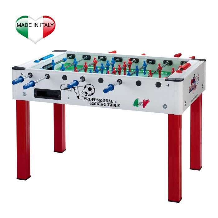 ROBERTO SPORT - PROFESSIONAL TRAINING - Baby foot - barres télescopiques - Blanc - réf RB-PROFESSIONAL