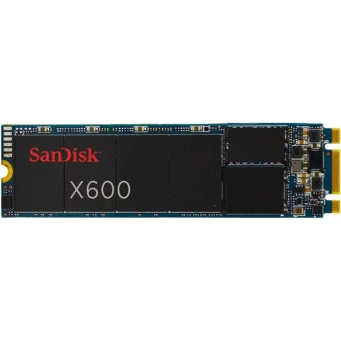SanDisk X600 Disque SSD chiffré 128 Go interne M.2 2280 SATA 6Gb-s Self-Encrypting Drive (SED)