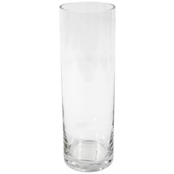 Vase transparent: Cylindrique en verre 25cm (x1) REF/VER2016