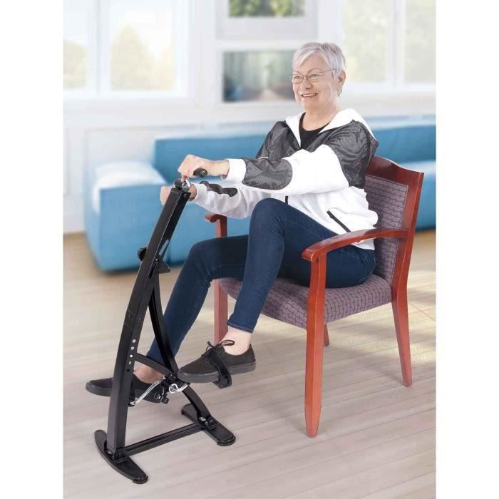 Vélo d’appartement double pédalier Jambes et bras avec compteur électronique