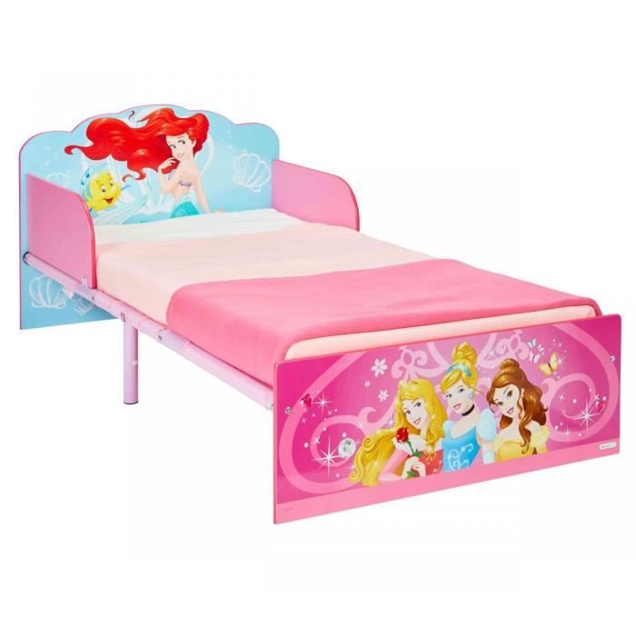 DISNEY PRINCESSES Lit Enfant pour Matelas 140cm x 70 cm