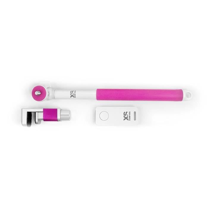 ME-SHOT DELUXE 2.0 Perche Télescopique Télécommande Bluetooth Rose