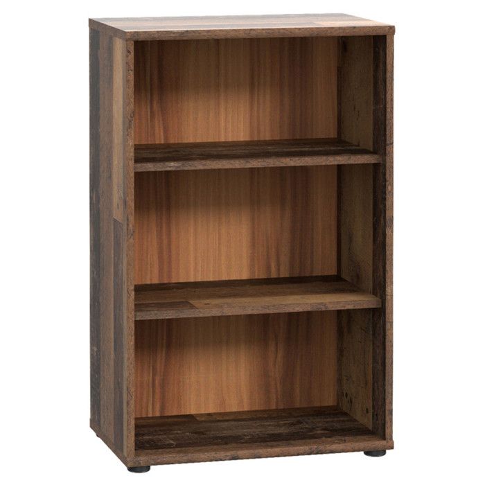 Bibliothèque / Étagère H. 86 x L. 54 cm décor bois vintage - MARIA Meubletmoi Bibliothèque / Étagère H. 86 x L. 54 cm décor bois vintage - MARIA Meubletmoi