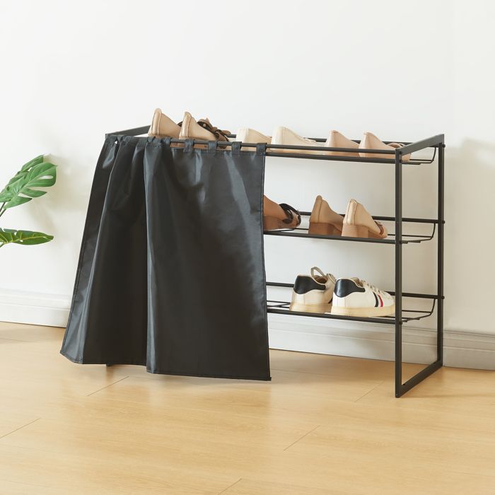 Étagère à chaussures Sel 80 x 32 x 60 cm noir Étagère à chaussures Sel 80 x 32 x 60 cm noir