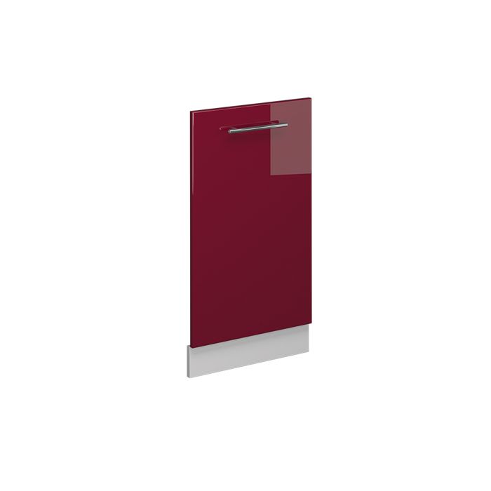 Façade de lave-vaisselle Fame-Line 45cm sans PT Rouge bordeaux Haute brillance/Blanc Vicco 54296