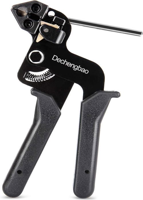 Pistolet D'Attache De Câble En Acier Inoxydable + 200 Pièces 4.6x270mm - Outil Professionnel Pour Serre-Câbles Métalliques