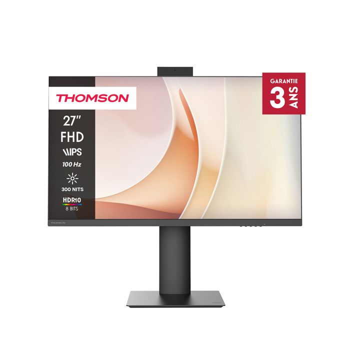 THOMSON 27 Pouces Moniteur Full HD avec caméra Pop Up HDMI Montage VESA 100x100 M27FB7C14V - vue 1