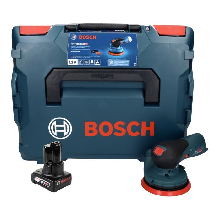 Ponceuse Excentrique Sans Fil Bosch GEX 12V 125 125 mm Moteur Brushless Batterie 60 Ah - vue 2