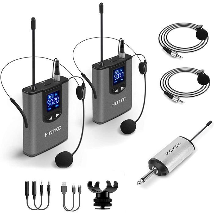 Système De Microphones Sans Fil Avec 4X5 Canaux Microfphones À Main