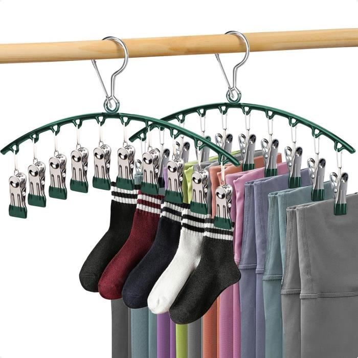 tendoir Chaussettes - Noname - 2pcs - Acier Inoxydable - Vert - Rsistant au Vent vert vert CINTRE