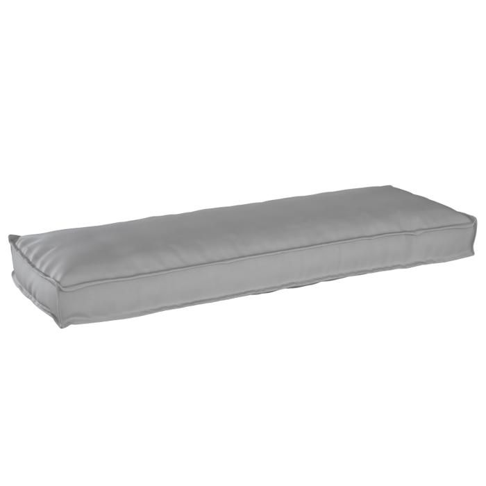 Coussin de palette - Gris - 120x40x8 cm - Tissu Oxford - Intérieur