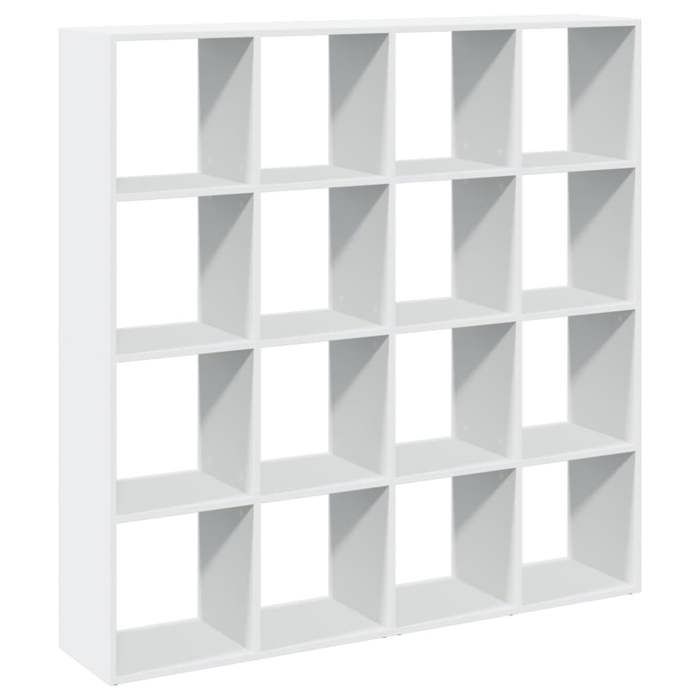 (Promotion octo)Bibliothèque Étagère de livres blanc 1375x29x1375cm bois dingénierie skd22139
