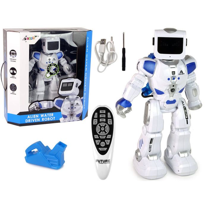 X-Verse 8006 Robot Chien RC – Tir Bombe à Eau – Programmable – Danse – Voix – Cadeau 3-12 Ans