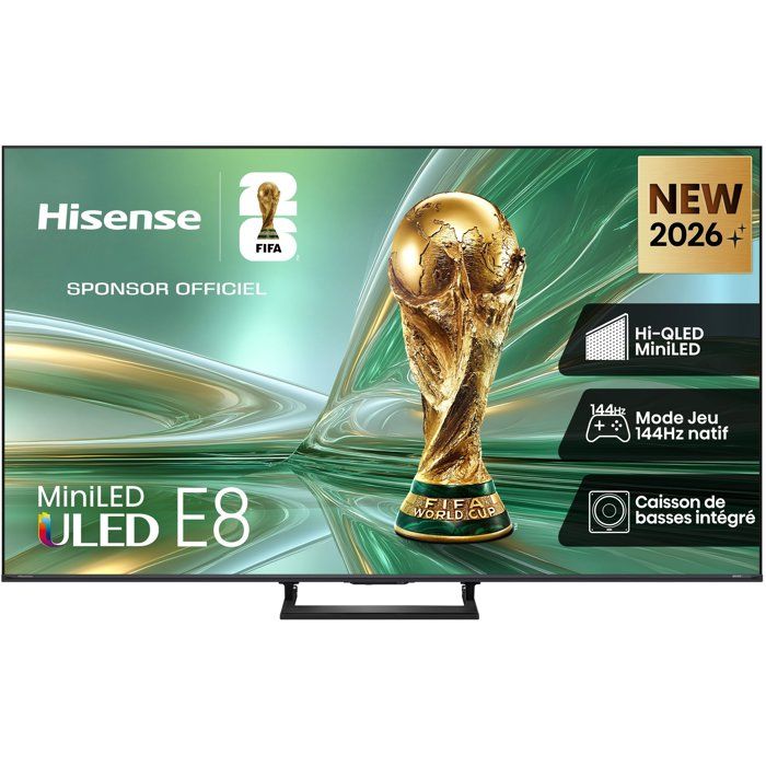 Hisense 50E8S 50" 126 cm 4K UHD Mini LED Smart TV - vue 2