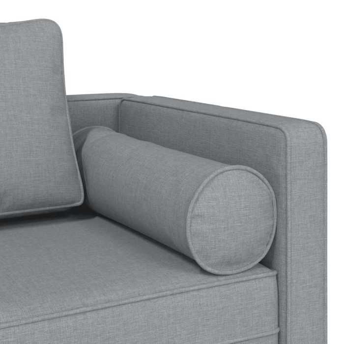 Gris Chaise longue 116 5x62x57 5 cm - Transat de salon avec coussins gris clair tissu 26171913