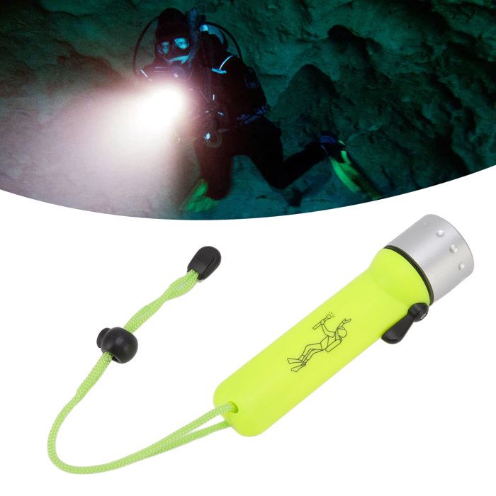 Lampe plongée – Nosheir – LED 3W 60 m IPX7 – Jaune – sous-marine