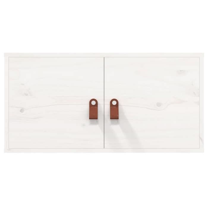 MEUBLE DE SEJOUR Blanc - MODE Armoire murale blanc 60x30x30 cm Bois de pin massif Nettoyer facile_09_4139