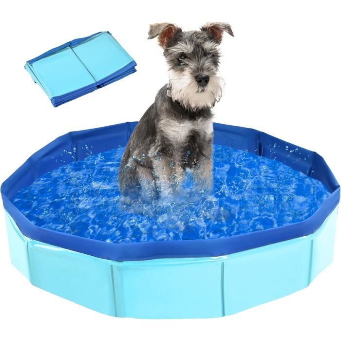 Baignoire Et Piscine Pliable Pour Chiens Et Chats-Pataugeoire Pour Animaux Petits Et Grands(50X8Cm)[IN96]