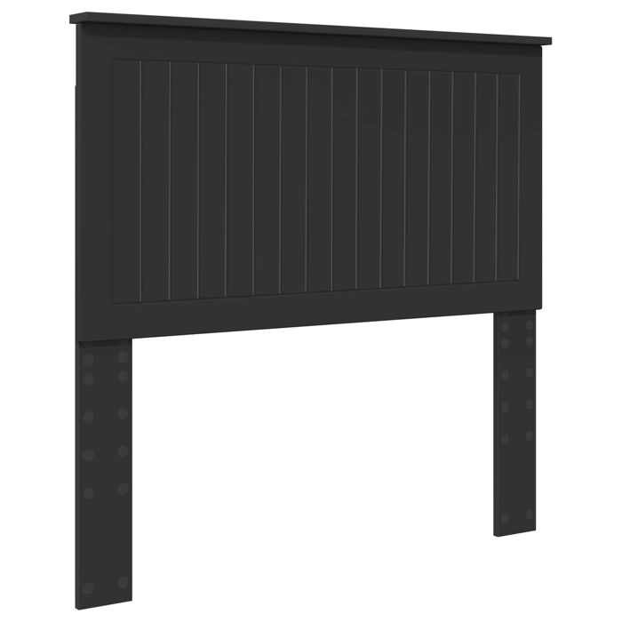 VENTE-FLASH Tête de lit - avec rangement - pour chambre - avec tête de lit - avec rangement - pour chambre - Chêne noir 90 cm - Bois