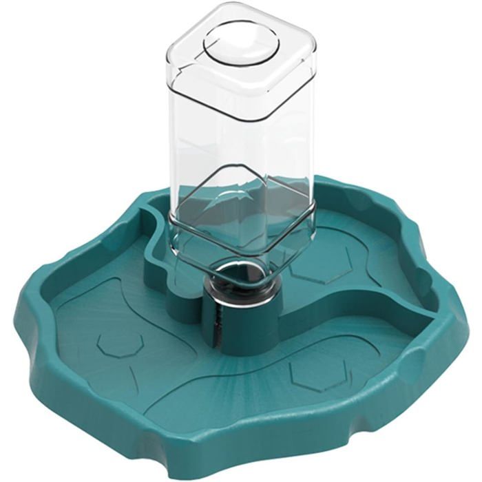 Distributeur deau pour reptiles - Bleu - 1 pièce - Abreuvoir automatique avec bouteille - Pour tort ACCESSOIRES POUR PULVERISATEUR
