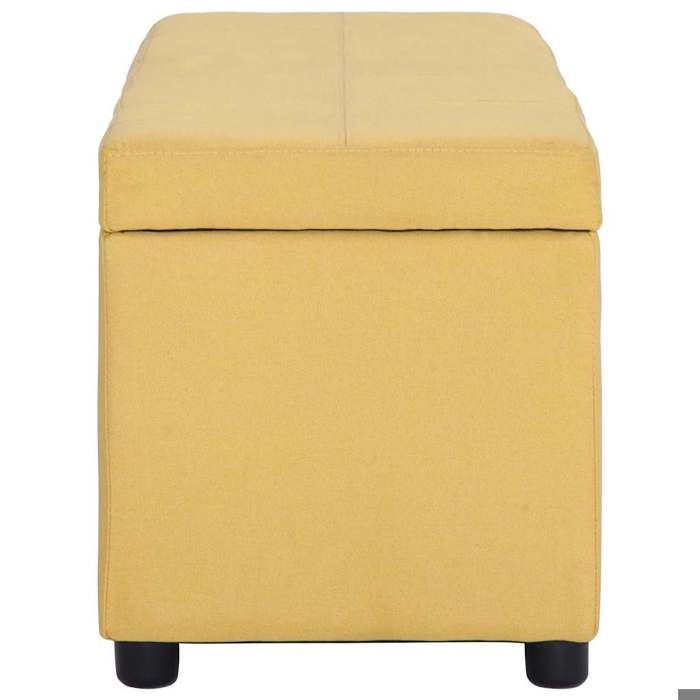 NEW Jaune MEUBLE SIEGE - vidaXL - Banc avec compartiment de rangement 116 cm Jaune Polyester - Banc coffre - Pour maison(1parcel)742 NEW Jaune MEUBLE SIEGE - vidaXL - Banc avec compartiment de rangement 116 cm Jaune Polyester - Banc coffre - Pour maison(1parcel)742