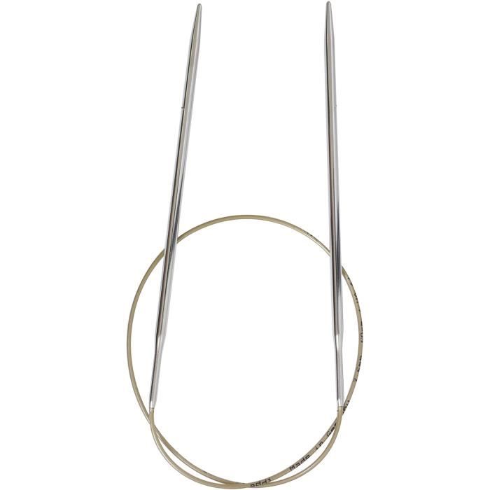 Addi Aiguille Circulaire à Tricoter Métal Plastique Rose/Argent 100cm 3,75mm - Modèle Unicorn