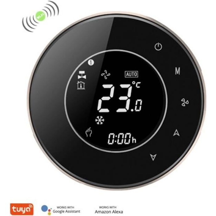 Thermostat WiFi pour chaudière gaz,Thermostat intelligent Écran LCD Bouton tactile Rétroéclairé