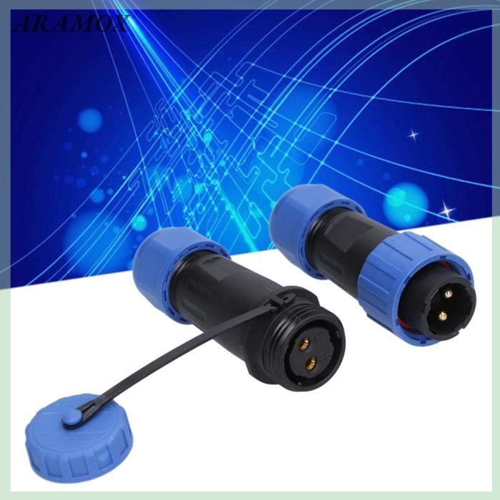 Lot De 3 Connecteurs Aviation SP21 5 Broches IP68 - Étanches Sans