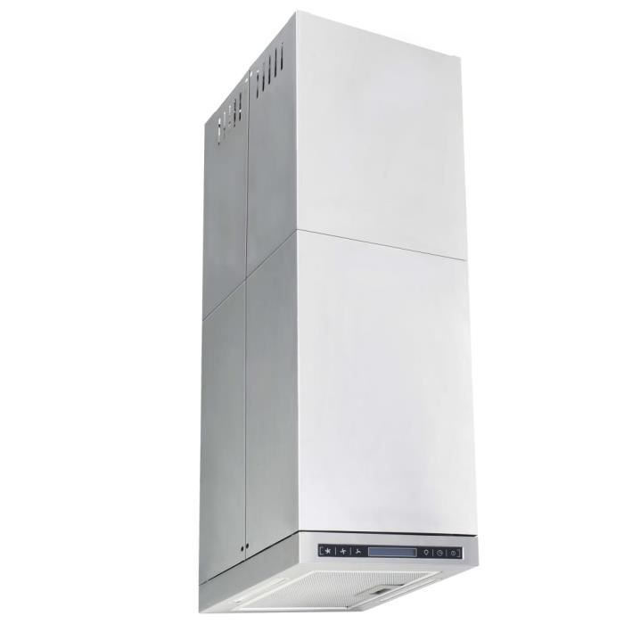 Hotte îlot aspirante avec écran tactile LCD et capteur 756 m³ - h LED-MEE