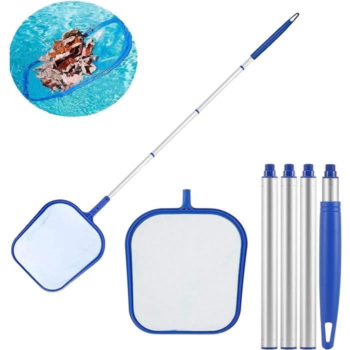 Epuisette Jacuzzi SplashTech Mât Télescopique Universel En Aluminium De 3,2 Cm, Extensible De 1,2 à 3,7 M Par SplashTech (aluminium, Cannelé épuisette Pour Piscine