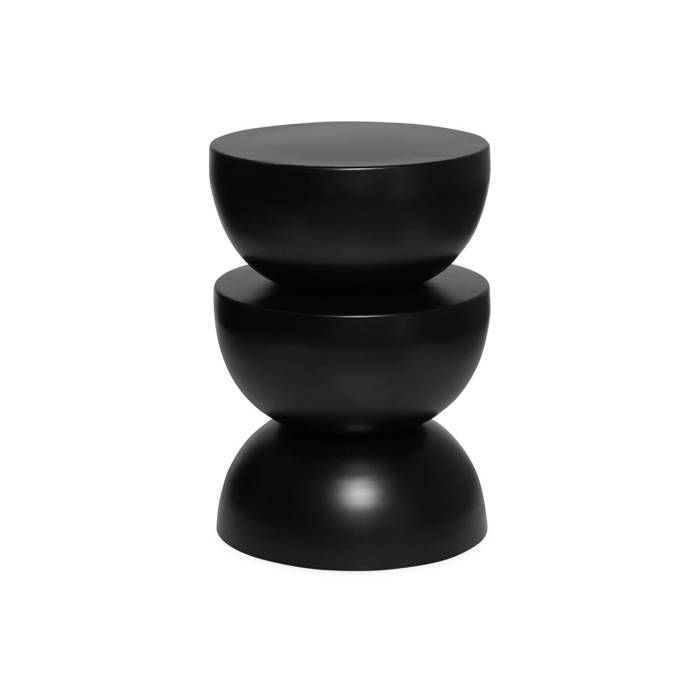 Table D'appoint/tabouret Hawa Alice's Home | Métal, Design Géométrique, Crème, Ø29.5 X H47cm, Pour Petit Espace